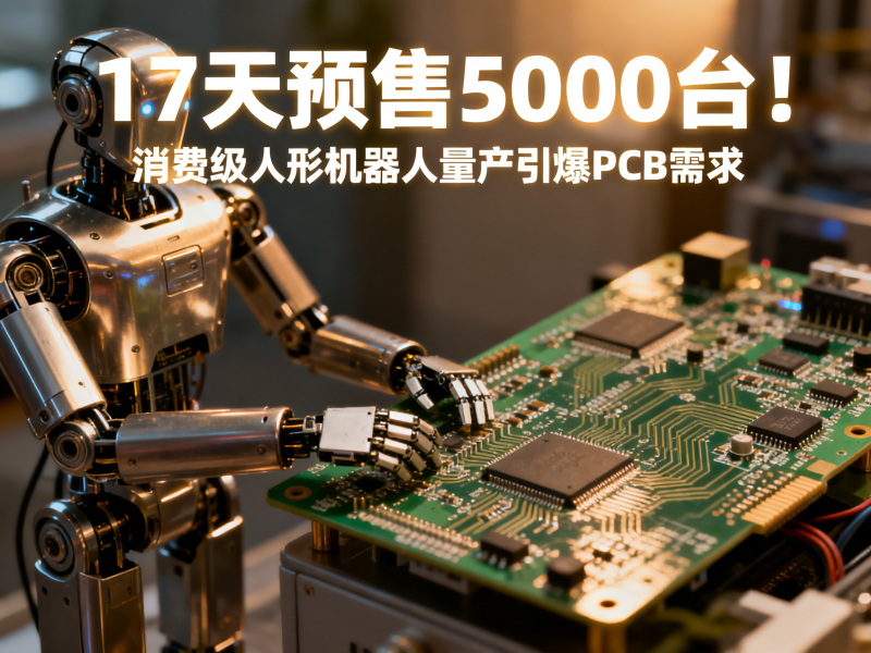 17天预售5000台！消费级人形机器人量产引爆PCB需求