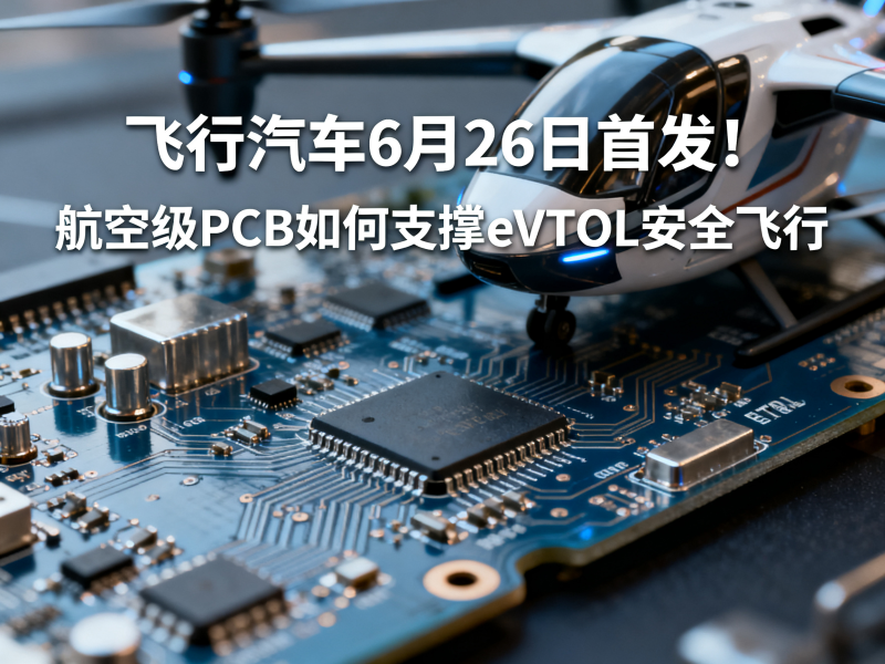 飞行汽车6月26日首发！航空级PCB如何支撑eVTOL安全飞行