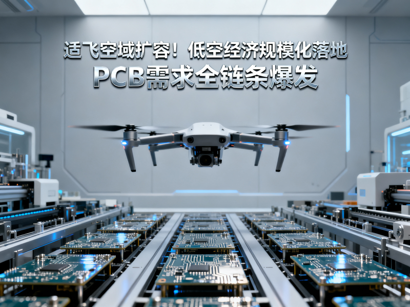 适飞空域扩容！低空经济规模化落地，PCB需求全链条爆发