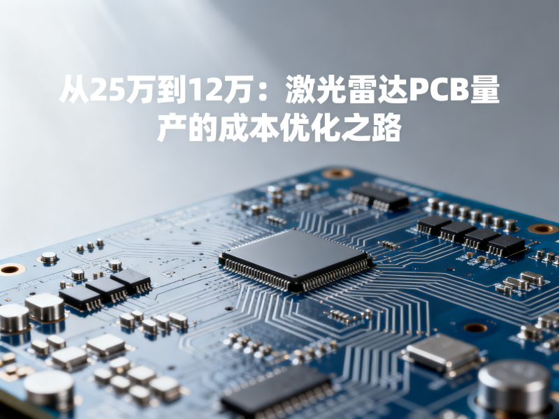 从25万到12万：激光雷达PCB量产的成本优化之路
