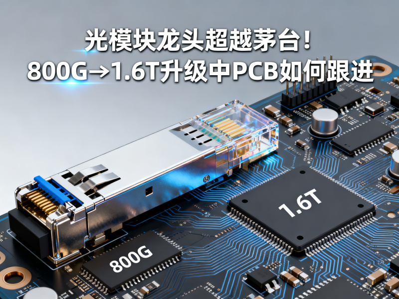 光模块龙头超越茅台！800G→1.6T升级中PCB如何跟进