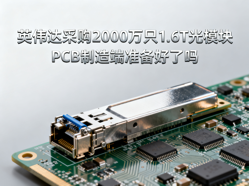 英伟达采购2000万只1.6T光模块，PCB制造端准备好了吗