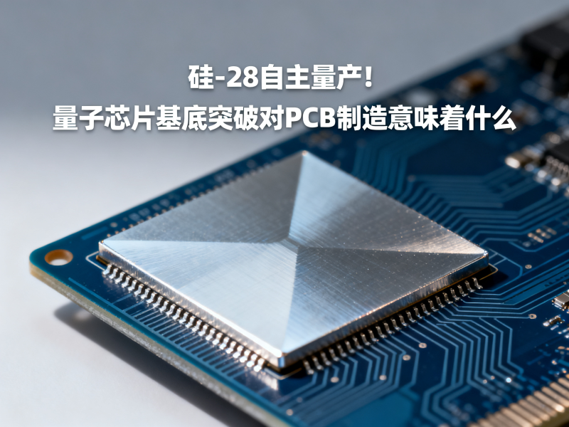 硅-28自主量产！量子芯片基底突破对PCB制造意味着什么