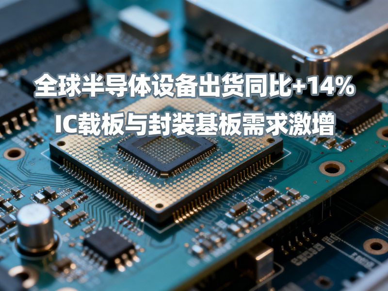 全球半导体设备出货同比+14%，IC载板和封装基板需求同步增长