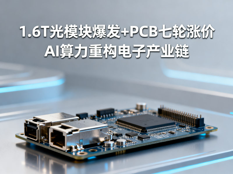 聚多邦|2026年电子行业简报（1.6T光模块爆发+PCB七轮涨价：AI算力正在重构整个电子产业链）