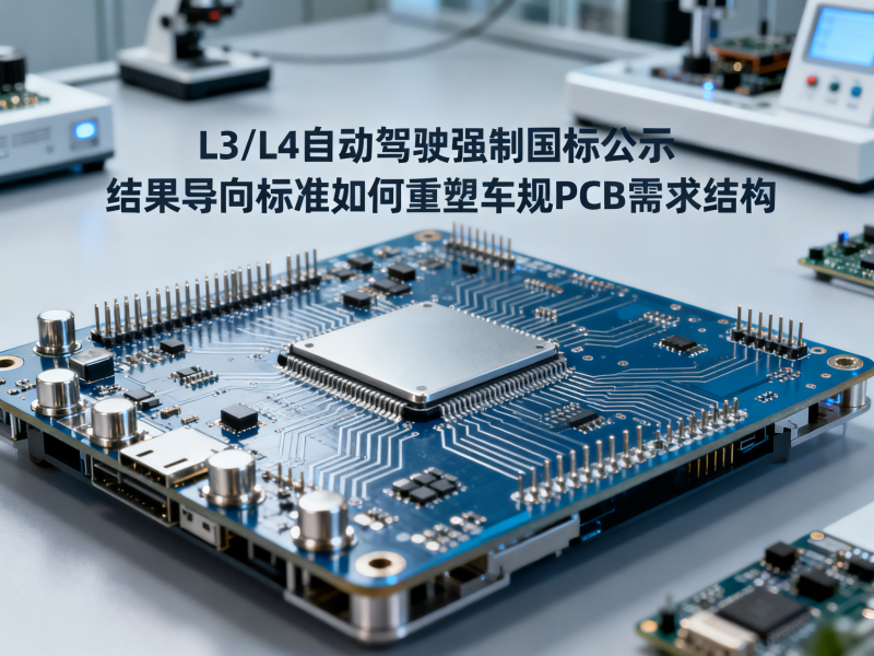 L3/L4自动驾驶强制国标公示——结果导向标准如何重塑车规PCB需求结构