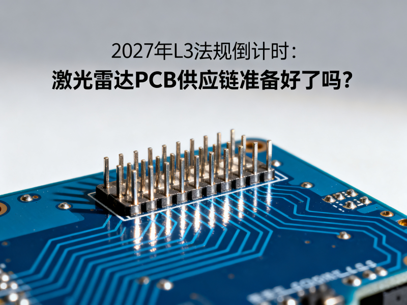 2027年L3法规倒计时：激光雷达PCB供应链准备好了吗？