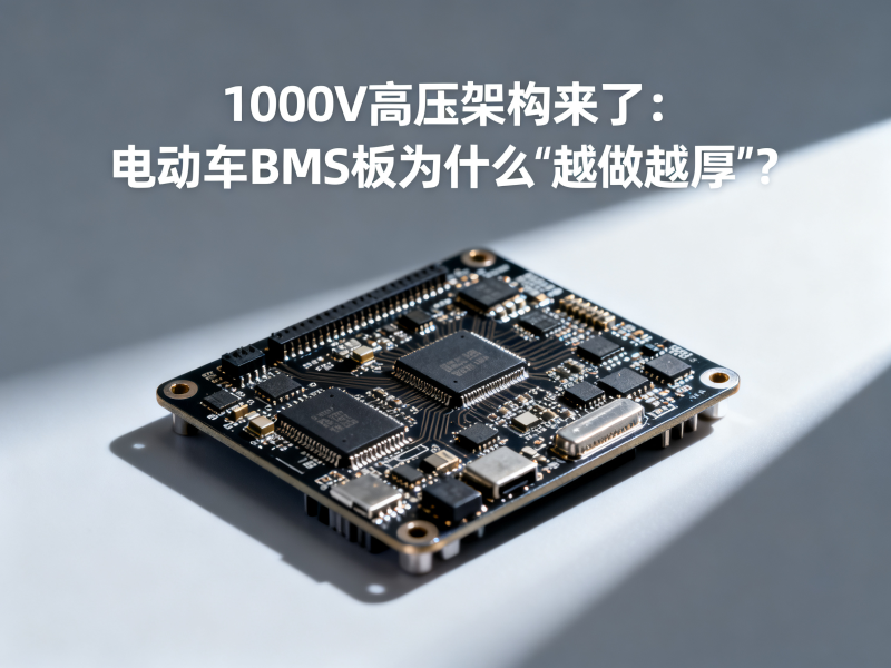 1000V高压架构来了：电动车BMS板为什么