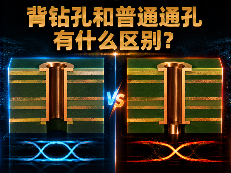 背钻孔和普通通孔有什么区别？
