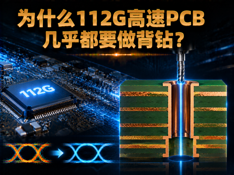 为什么112G高速PCB几乎都要做背钻？