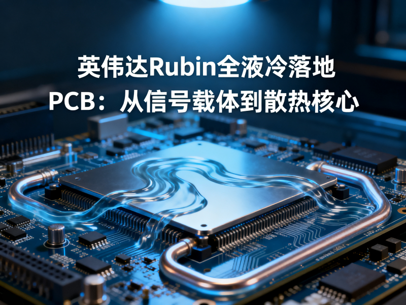 英伟达Rubin全液冷落地：PCB从信号载体升级为散热集成核心