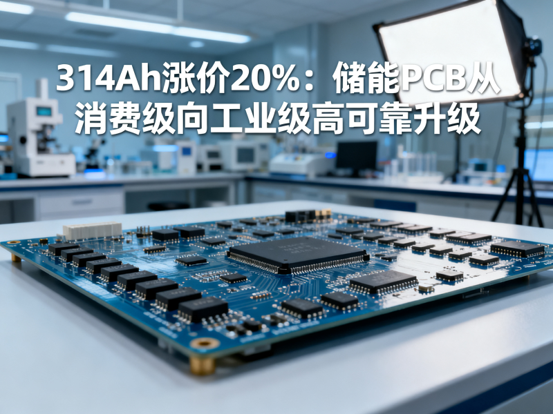 314Ah涨价20%：储能PCB从消费级向工业级高可靠升级