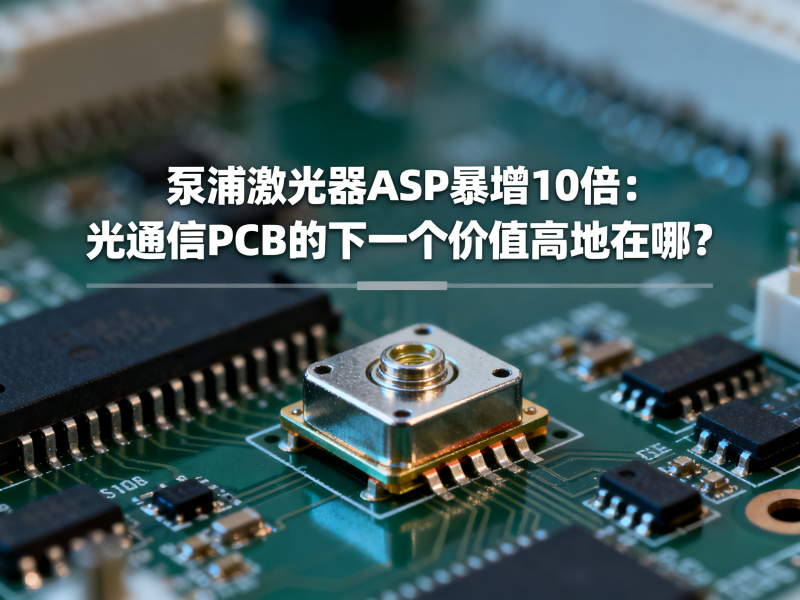 泵浦激光器ASP暴增10倍：光通信PCB的下一个价值高地在哪？