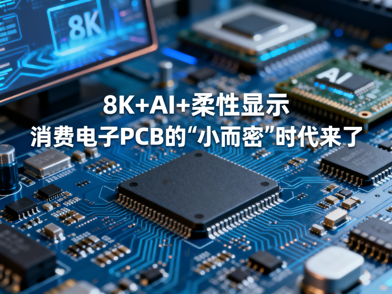 8K+AI+柔性显示：消费电子PCB的