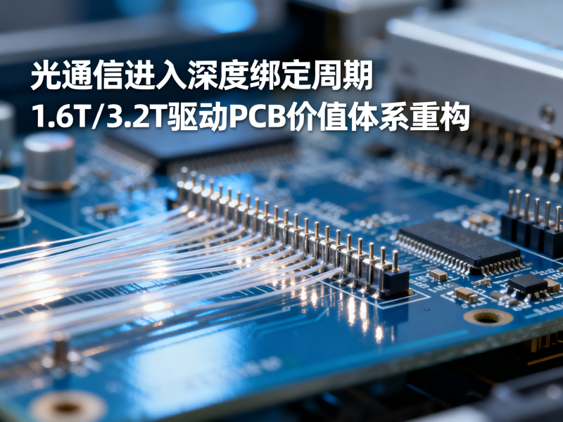 光通信进入深度绑定周期：1.6T/3.2T驱动PCB价值体系重构