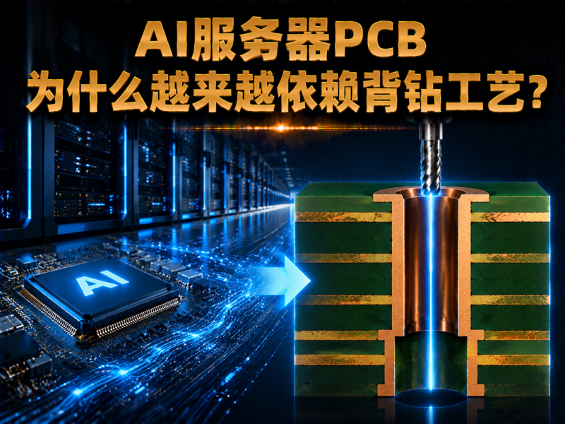 AI服务器PCB为什么越来越依赖背钻工艺？