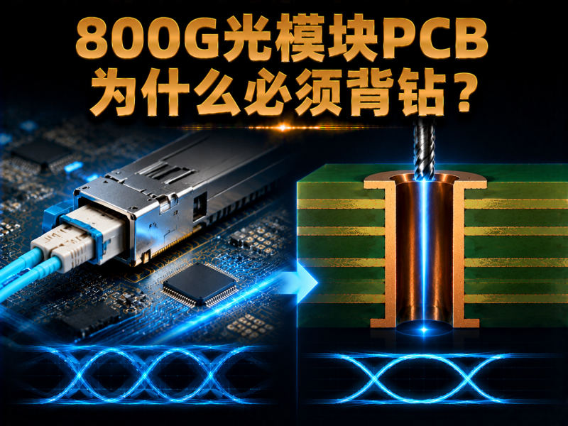800G光模块PCB为什么必须背钻？