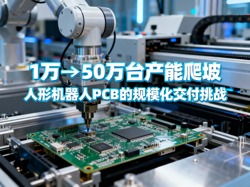 1万→50万台产能爬坡：人形机器人PCB的规模化交付挑战