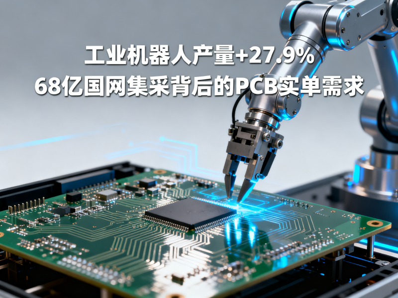 工业机器人产量+27.9%：68亿国网集采背后的PCB实单需求