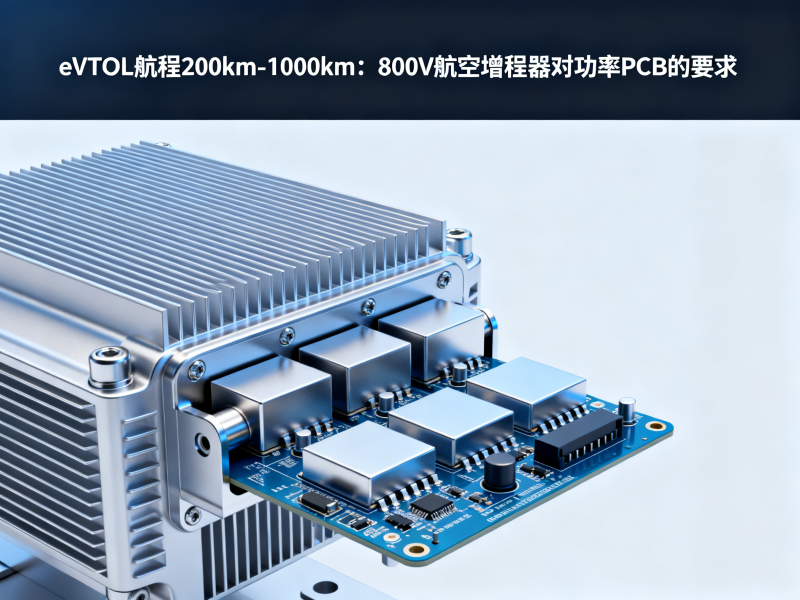 eVTOL航程从200km到1000km：800V航空增程器对功率PCB提出哪些要求？