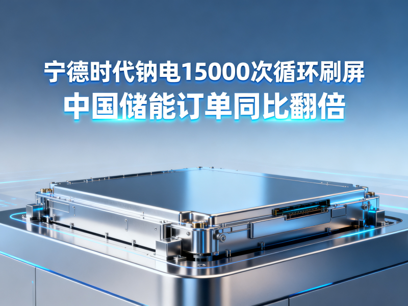 聚多邦|2026电子行业简报（宁德时代钠电15000次循环刷屏：中国储能订单同比翻倍）