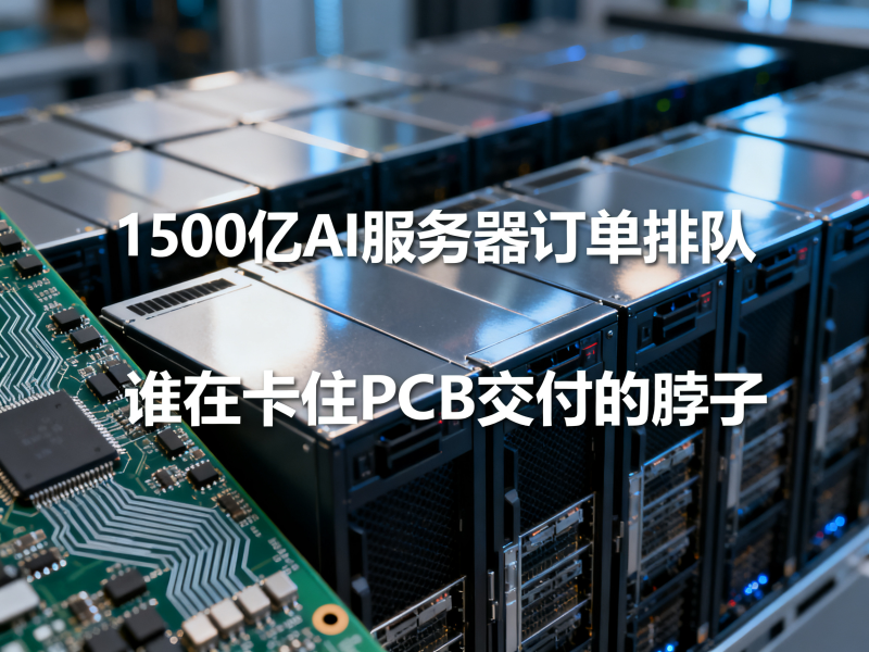 1500亿AI服务器订单排队：谁在卡住PCB交付的脖子