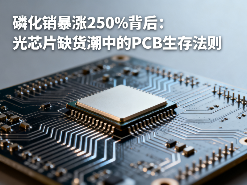 磷化铟暴涨250%背后：光芯片缺货潮中的PCB生存法则