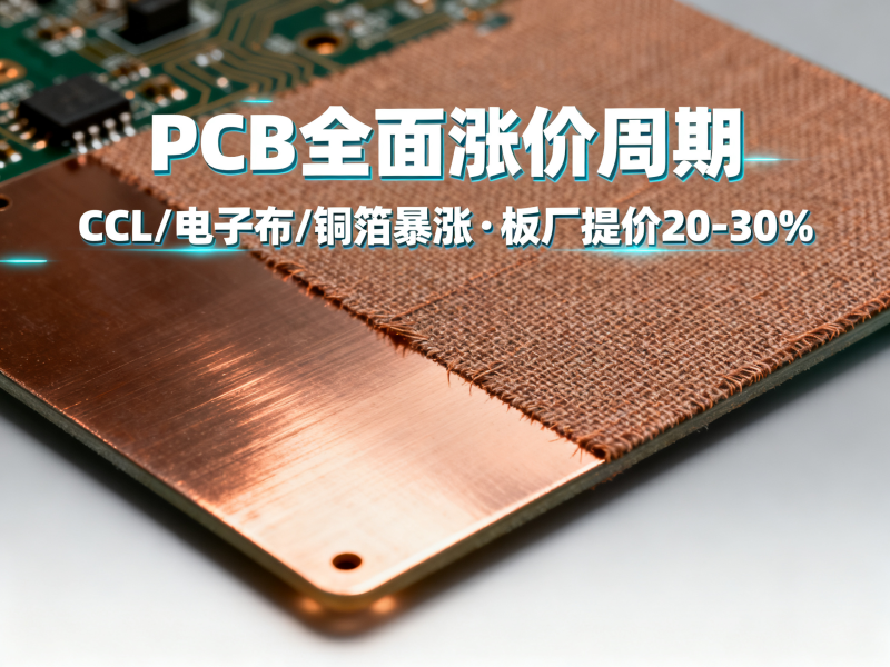 聚多邦|2026年电子行业简报(PCB全面涨价周期（CCL/电子布/铜箔暴涨+板厂提价20–30%）)