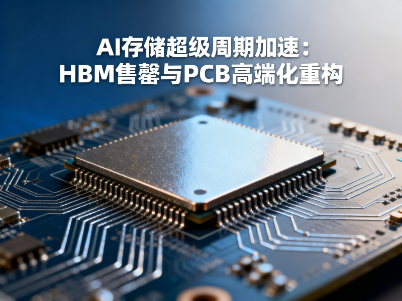 AI存储超级周期加速：HBM售罄与PCB高端化重构