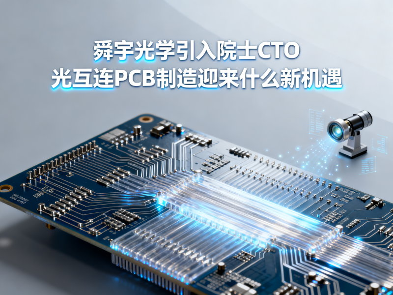 舜宇光学引入院士CTO，光互连PCB制造迎来新机遇