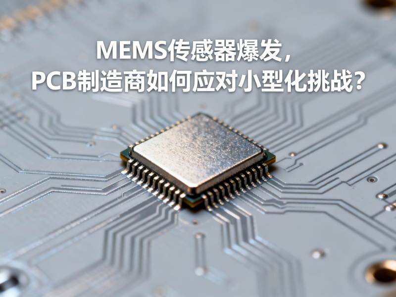 MEMS传感器爆发，PCB制造商如何应对小型化挑战？