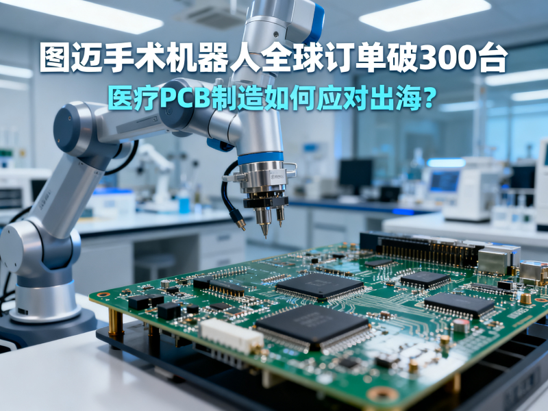 图迈手术机器人全球订单破300台，医疗PCB制造如何应对出海？