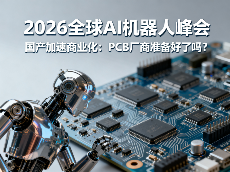 2026全球AI机器人峰会国产加速商业化：PCB厂商准备好了吗？
