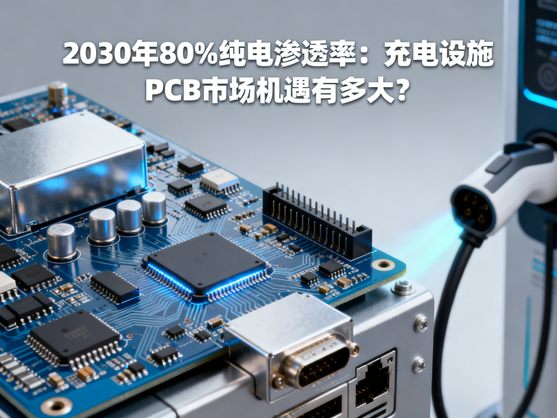 2030年80%纯电渗透率：充电设施PCB市场机遇有多大？
