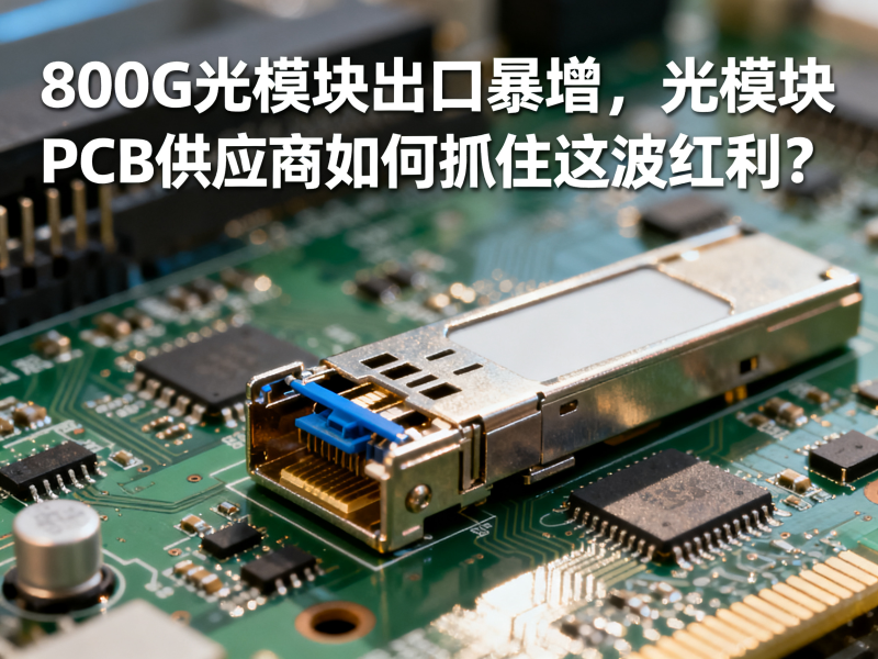 800G光模块出口暴增，光模块PCB供应商如何抓住这波红利？