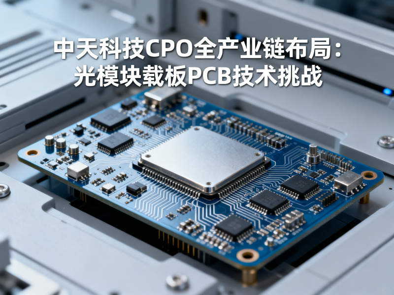 中天科技CPO全产业链布局：光模块载板PCB有哪些技术挑战？