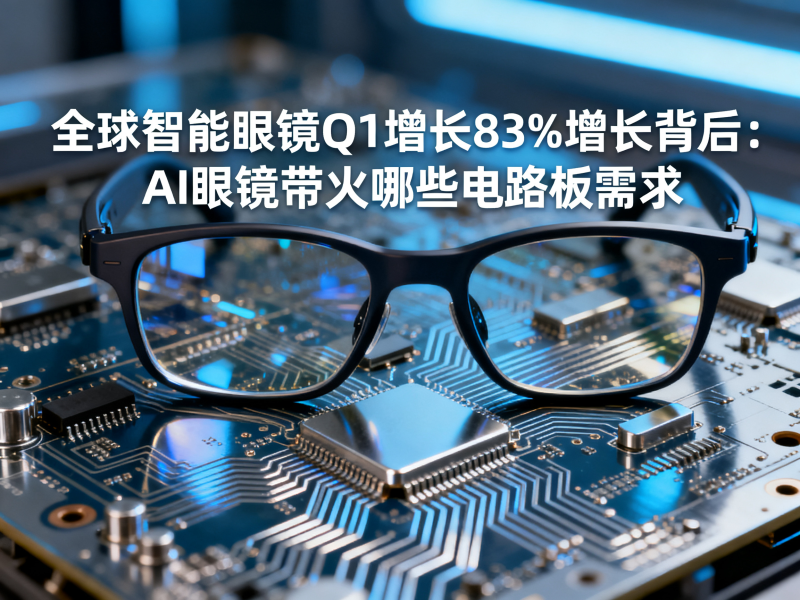 全球智能眼镜Q1增长83%增长背后：AI眼镜带火哪些电路板需求