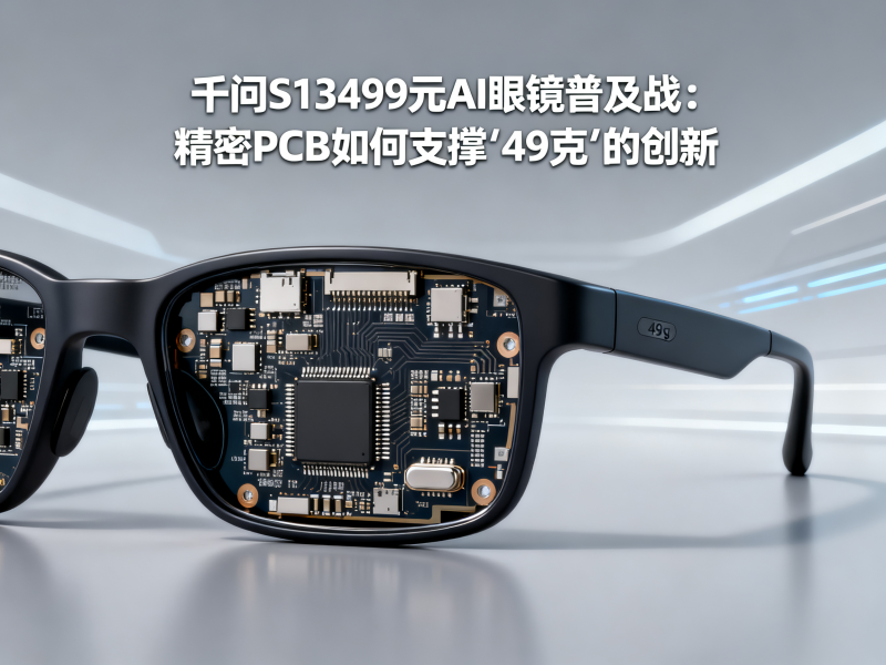 千问S13499元AI眼镜普及战：精密PCB如何支撑