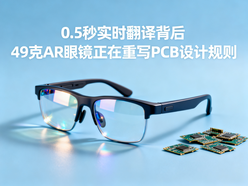 0.5秒实时翻译背后：49克AR眼镜正在重写PCB设计规则