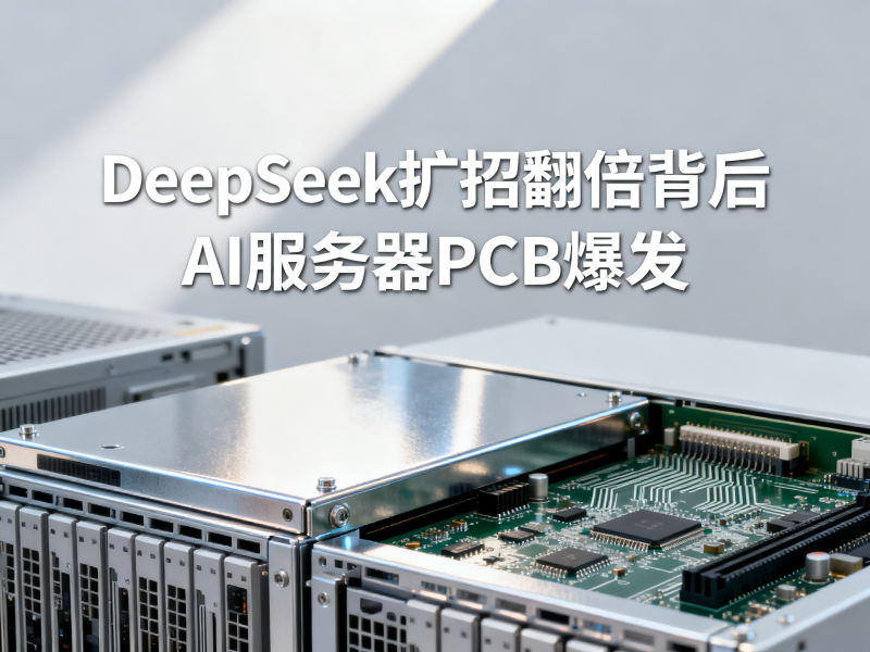 DeepSeek扩招翻倍背后：真正爆发的是AI服务器PCB