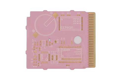 粉色油墨-金手指PCB板