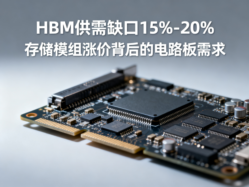 HBM供需缺口15%-20%：存储模组涨价背后的PCB需求