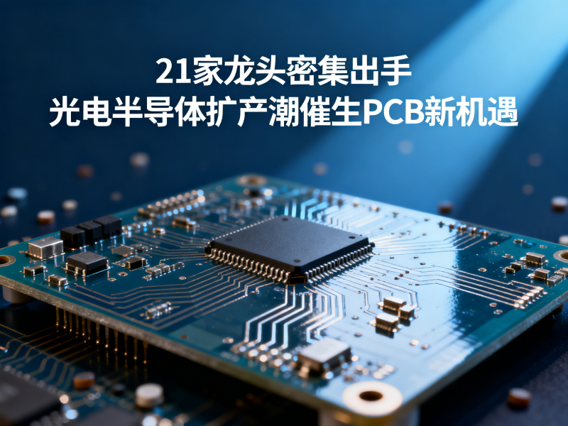21家龙头密集出手：光电半导体扩产潮催生PCB新机遇