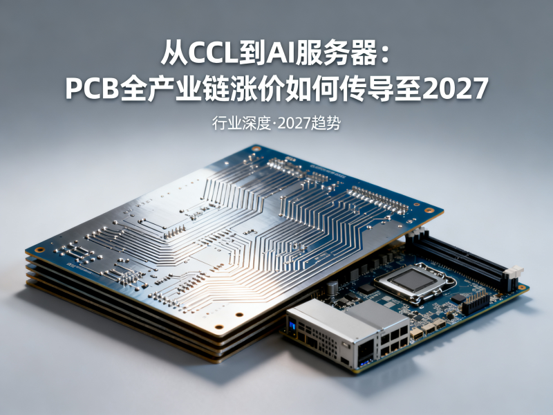 从CCL到AI服务器：PCB全产业链涨价如何传导至2027