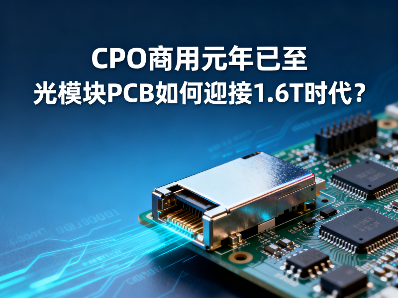 CPO商用元年已至：光模块PCB如何迎接1.6T时代？