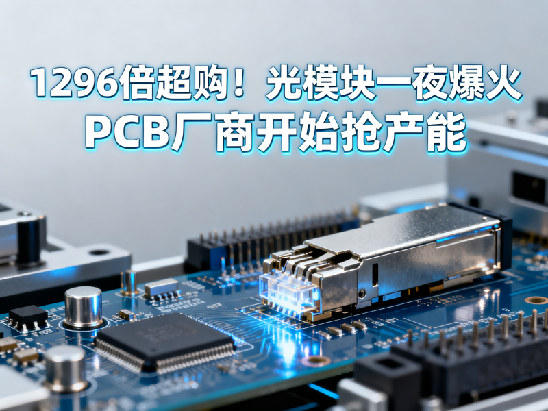 1296倍超购！光模块一夜爆火，PCB厂商开始抢产能