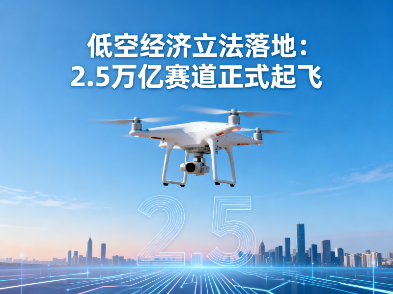 低空经济立法落地：2.5万亿赛道正式起飞
