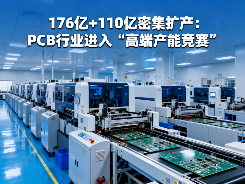 176亿+110亿密集扩产：PCB行业进入“高端产能竞赛”