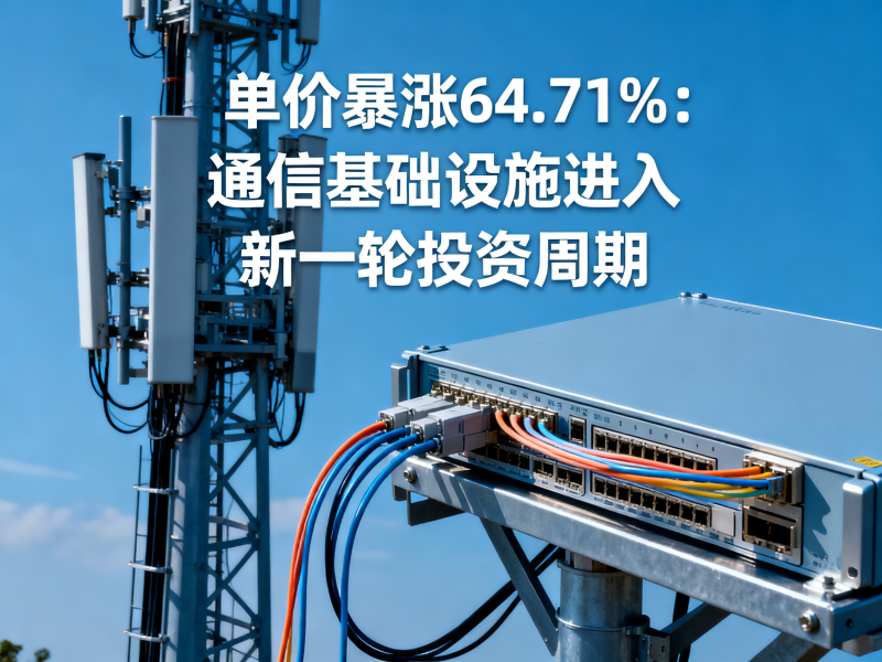 单价暴涨64.71%：通信基础设施进入新一轮投资周期