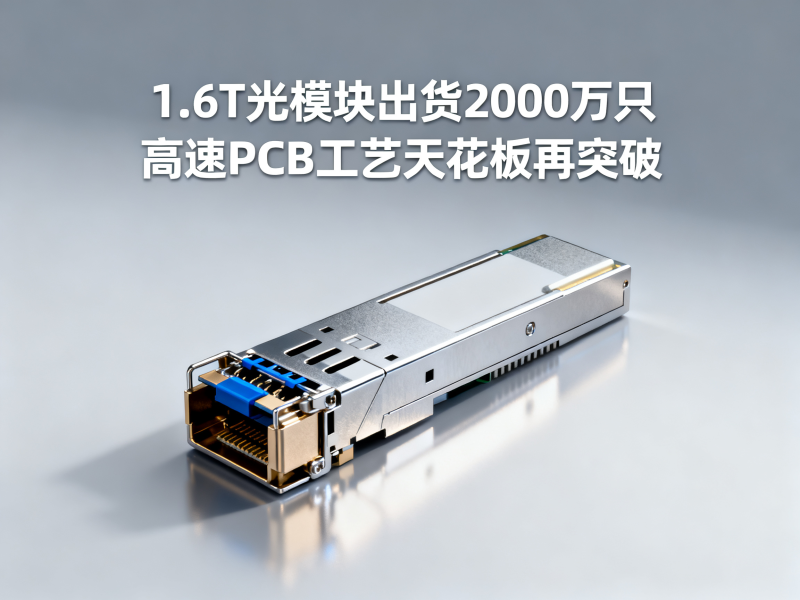 1.6T光模块出货2000万只：高速PCB工艺天花板再突破
